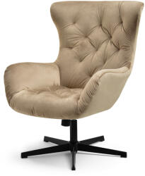 Vox bútor ARON forgófotel, beige velúr