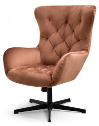 Vox bútor ARON forgófotel, vörösréz velúr