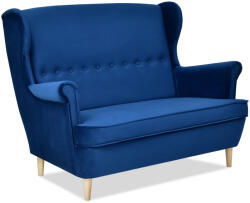 VOX bútor MALMO szalonkanapé, sötétkék-bükk