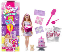 Mattel Barbie party reveal glamour meglepetés szett - lila