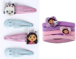  Netflix Gabi babaháza szív hajgumi és glitteres hajcsatt szett/8db