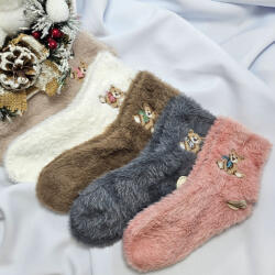 Aura Via Lány gyapjú pihe-puha MACI mintás zokni szett - 5 pár 28-31 102630