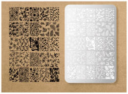 MoonbasaNails Körömnyomda lemez 9, 5x14, 5cm xiaoyang-021 Floral Garden Patterns