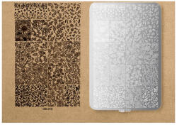 MoonbasaNails Körömnyomda lemez 9, 5x14, 5cm GB-010 Floral Designs