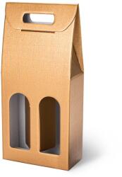  Cutie de carton pentru 2 sticle, auriu (P2344)