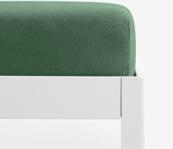 Goldea cearceaf de pat cu elastic din jersey - verde închis 200 x 220 cm
