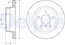 DELPHI Tarcza Ham. Bmw 1 E82 123d 07- Tyl (bg4946c)