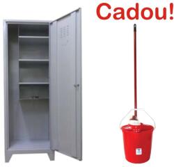  DULAP METALIC OBIECTE CURATENIE ECO+, 500x400x1820 mm (LxlxH)+CADOU! (SET: Galeata+Storcator+Mop) (6100379P) Dulap arhivare