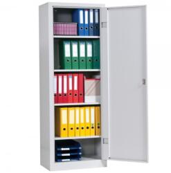 Plus Mobilier Fiset metalic 4 rafturi Premium A60, 600x400x1800 mm (LxlxH), 50 kg/polita, neasamblat, PLUS+5 Biblioraft Marmorat 8 cm (61003810) Dulap arhivare
