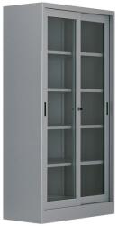  DULAP METALIC CU USI CULISANTE DE STICLA 4 RAFTURI, 1200x600x2000 mm (LxlxH), 45 kg/polita, Italia (61003907) Dulap arhivare