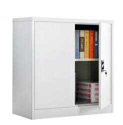 Plus Mobilier Fiset metalic Premium 1 polita+baza, 90x90x40 cm, vopsit gri, 50 kg/polita, inchidere 3 puncte, neasamblat, PLUS (61003853) Dulap arhivare