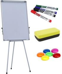  Flipchart magnetic Extra 70x100 cm, inaltime ajustabila + markere, burete, magneti (98115694)