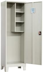 Plus Mobilier Dulap metalic materiale curatenie PREMIUM AC60 cu picioare, 600x400x1920 mm (LxlxH), neasamblat, inchidere 3 puncte, PLUS (61003803) Dulap arhivare