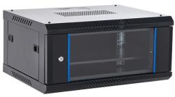 AsyTech Rack perete 4U 19'' 600x450, capacitate incarcare 60 Kg, negru - ASYTECH Networking ASY-4U-6045WL (ASY-4U-6045WL)