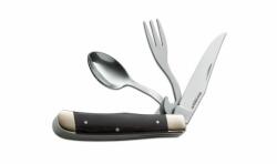 BÖKER® Magnum Bon Appetite tacâmuri de camping pliabile, lemn Pakka Tacam