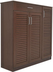 PAKOWORLD Dulap pantofi Sante 30 perechi, nuc, 120x37x123 cm (123-000201) Pantofar