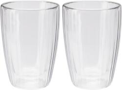 Excellent Houseware Set 2 pahare Ribs, pereti dubli, 350 ml Pahar