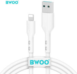 BWOO X172L USB-A - Lightning kábel 3A 1m - fehér
