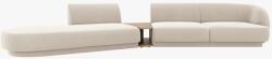 Micadoni Canapea modulara Miley curbata 358x152 cm tapiterie catifea cu masuta de cafea (MH111)