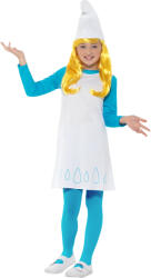 HeliumKing Costum pentru fetițe - Ștrumpfița Mărimea - Copii: M: 105 - 116 cm Costum bal mascat copii