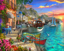 Figured Art Set pictura pe numere, cu sasiu, Port-Fleuri, 40x50 cm (FA10061-Y)
