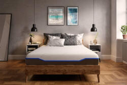DOMINE Saltea cu memorie si arcuri individuale Domine Tencel Ultra Pocket Multilayer 160x200, inaltime 24 cm, husa detasabila, fermitate medie (SAL.DOMINE.160X200X24) Saltea