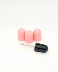 Global Fashion Set suport si 3 bucati smirghel rezerva pentru freza electrica, 16*25mm, roz, granulatie 100