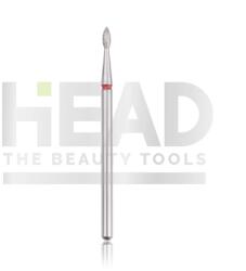 HEAD Capăt freză Diamantat Picătură, Rosu, 1.8 mm