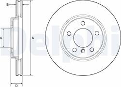 DELPHI Tarcza Ham. Przod Mini Cooper S 10- (bg4771c)