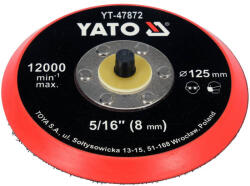 TOYA Placa de cauciuc Velcro 125 mm 5/16 (YT-47872)