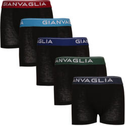 Gianvaglia 5PACK boxeri copii Gianvaglia negri (026 - boys) 122 (170098)