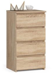 AKORD Comoda, placa laminata, 4 sertare, stejar Sonoma, 40x35x74 cm GartenVIP DiyLine (384726-AK) Comoda