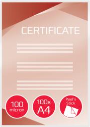 GBC Öntapadós lamináló zsebek PEELN' STICK A4 100 mic (100) (41666E)