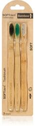 SOFTdent Bamboo Soft - 3 pack bambuszos fogkefe 3 db