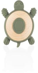 Zopa Silicone Wooden Teether Turtle гризалка 0 m+ Forest Green