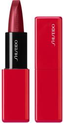 Shiseido Makeup Technosatin gel lipstick selyem rúzs árnyalat 411 Scarlet Cluster 4 g