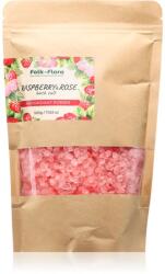 Folk & Flora Raspberry & Rose sare de baie 500 g