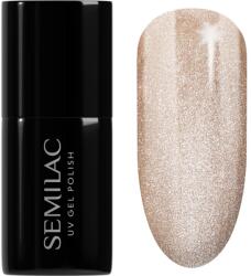 Semilac UV Hybrid Gloss GALA gél körömlakk UV / LED-es lámpákhoz árnyalat 661 Linen Gloss 7 ml
