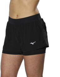 Mizuno ER 2in1 Short Black Női rövidnadrág S