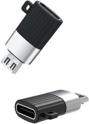 XO NB149-C USB Type-C - Micro USB átalakító adapter fekete