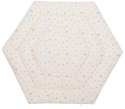 Fillikid betét hatszögletű utazójárókába 124cm átmérőjű bézs szivárványos 1121-19 - neobaby