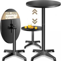 Deuba Masă de bar din aluminiu Ø60 cm pliabilă - negru