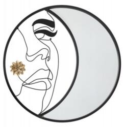 Mauro Ferretti Kerek dísztükör fémből és MDF-ből, ø 80 cm, Melly Mauro Ferreti (0661270000)