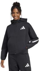 adidas Sportswear adidas Sportswear, Z. N. E. ejtett ujjú kapucnis pulóver ferde zsebekkel, Fekete, Fehér, L (JC5392-L)