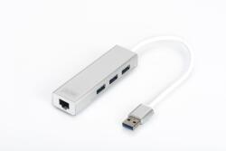 ASSMANN USB3.0 3-Port HUB GLAN Adapter (MEN-R1-130675)