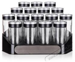 BANQUET ALTIMA Fűszertartó készlet 95 ml, 17 db, fekete