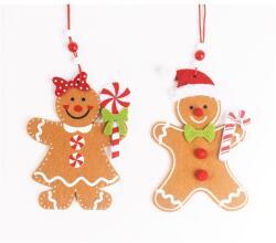 Iris filc akasztós mézeskalács figura, fiú vagy lány 9 x 13, 5 cm (061281) - officedepot