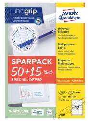 AVERY 4781-65 97 x 42, 3 mm univerzális 50+15 lap 780 db-os etikett