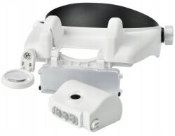 Verk 09127 Fejpántos nagyító LED világítással, (1, 5×; 2×; 2, 5×; 3×; 3, 5×; 8× nagyítás) (48665)