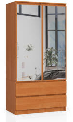 AKORD CLP Tükrös Ruhásszekrény Éger 90 2-ajtós 2-fiókos